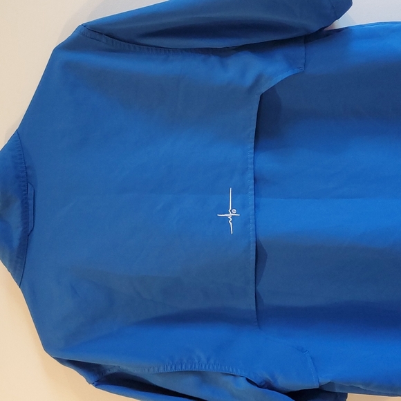 Habit Solar Factor SPF Vented Fishing Outdoor Hiking Shirt Size M Blue - Picture 6 of 6
